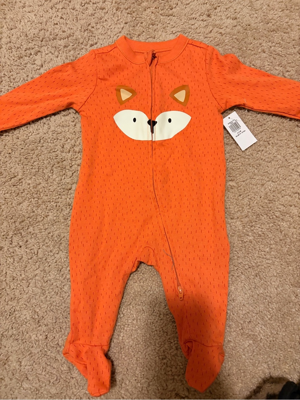 Old Navy Orange Fox Footed One-Piece